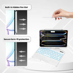 White 360° Rotating iPad Keyboard Case