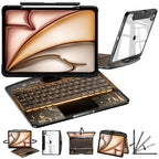 Y2K Transparent Black 360° Rotating iPad Keyboard Case