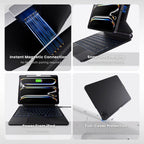 Touch-Connect iPad Keyboard Case (No Bluetooth Required)
