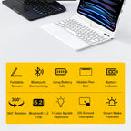 Black 360° Rotating iPad Keyboard Case