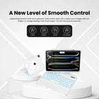 White 360° Rotating iPad Keyboard Case