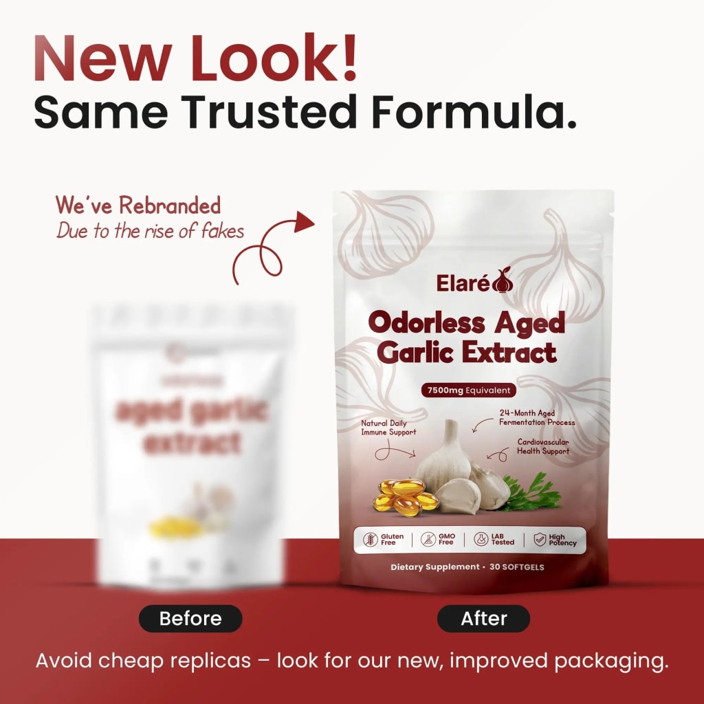 Aged Garlic Extract - 7500mg Odorless Softgels