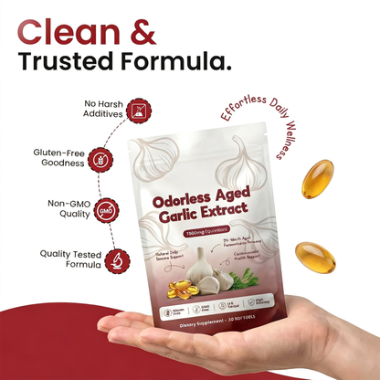 Aged Garlic Extract - 7500mg Odorless Softgels