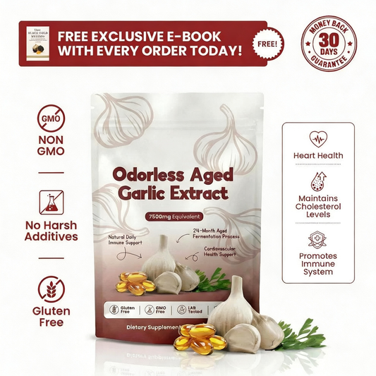 Aged Garlic Extract - 7500mg Odorless Softgels